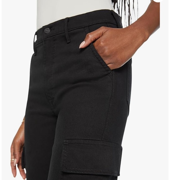 NWOT Mother Straight Up Rambler Cargo Skimp in Pitch (black) - Picture 2 of 10